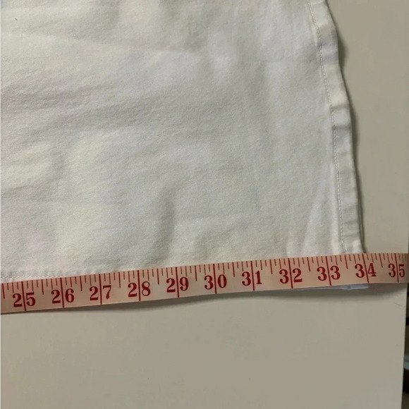 BDG Urban Outfitters Jeans Size 34 Ruched Dipped V Flare White Stretch Denim New - Picture 5 of 9